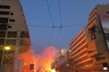 protests belgrade milan