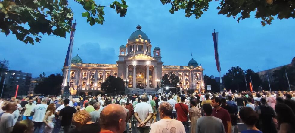 protest at the assembly